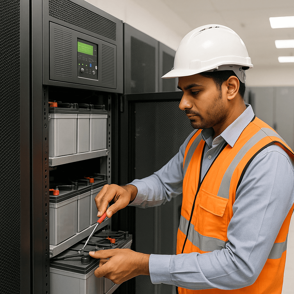 RUSH Networks field engineers at a customer site